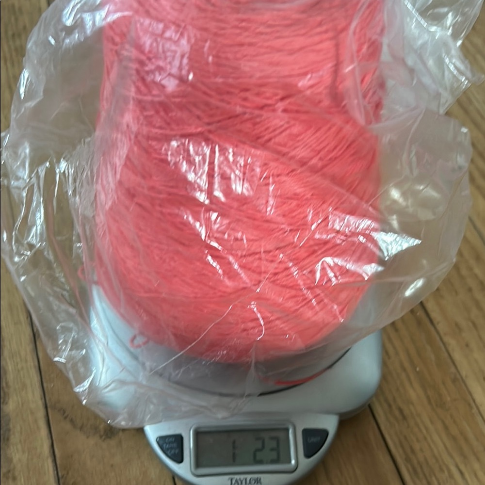 Vibrant coral 1 1bYarn cone